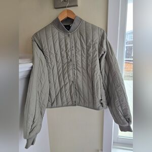 NWT! Rains, Banja Liner Bomber W Jacket, Drift, Size Small, MSRP $150